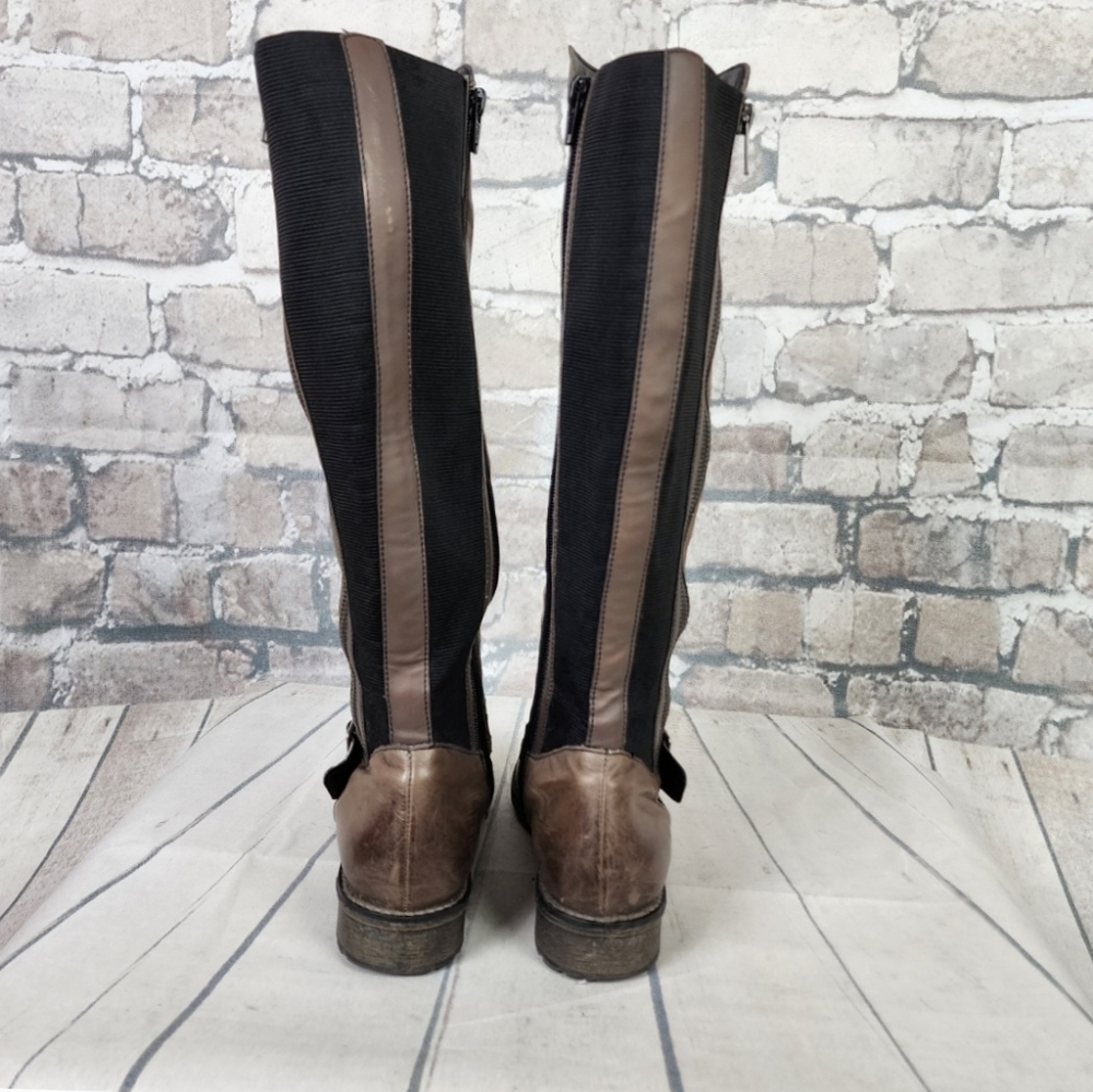 Remonte Leather Riding Boots Taupe Embre Almond Toe Size 38 = 7/7.5 Equestrian - Picture 11 of 16
